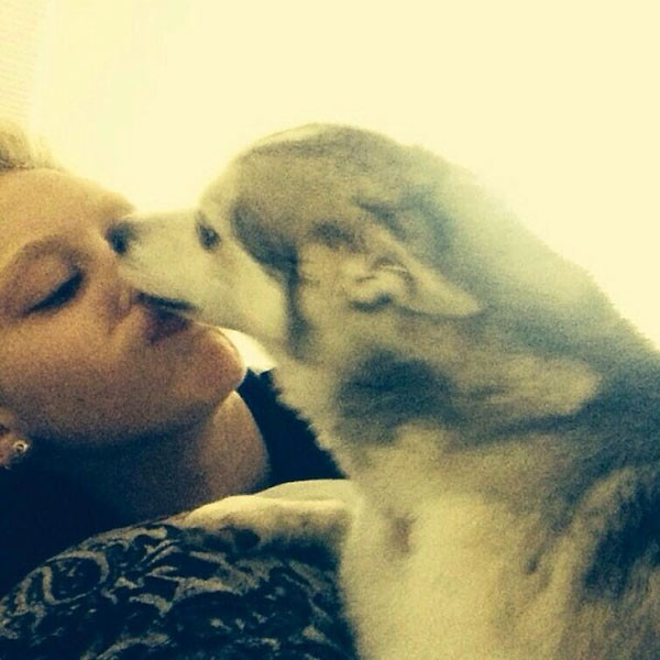 Miley Cyrus Shows Off Bleached Eyebrows Cuddles With Her